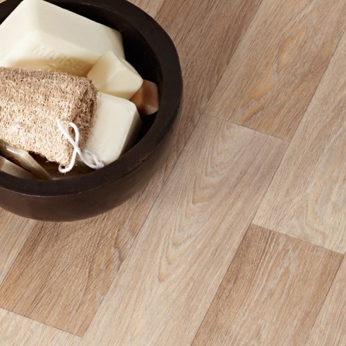 tekercses vinyl padló, PVC -  világosbarna fa mintás Linz 735 Cam 4 m