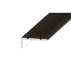 Aluminium 25x10mm-es szögprofil - A31T - bronz - vágott