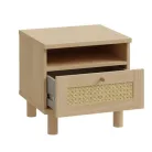 Sparrow éjjeliszekrény - CXSK011-M696 - elegancia tölgy/természetes rattan