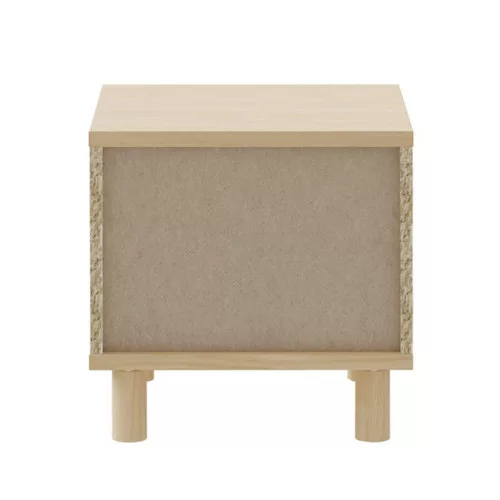 Sparrow éjjeliszekrény - CXSK011-M696 - elegancia tölgy/természetes rattan