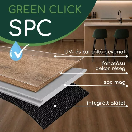 Green Click SPC vinyl padló  2-l6032 4,5+1mm