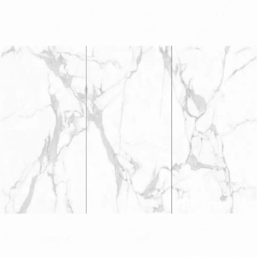 Falpanel, márvány mintával, végteleníthető, bambuszrost, 280x122 cm - Carrara Silver