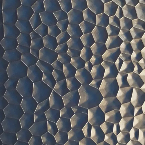 Falpanel, dombornyomott, PVC, 280x120 cm - Soft Brass