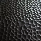 Falpanel, dombornyomott, PVC, 280x120 cm - Black Metal
