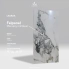 Falpanel, márvány mintával, PVC, 120x60 cm, 8 db-os csomag - Laukaa