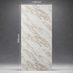   Falpanel, márvány mintával, PVC, 280x120 cm - White Jade in Beige