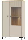 Gigabit (BITV521R-M846) álló vitrin - mauvella tölgy, homok
