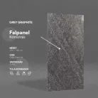 Falpanel, kőmintás, PVC, 280x120 cm - Grey Graphite