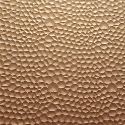 Falpanel, dombornyomott, PVC, 240x120 cm - Gold Metal