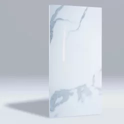   Falpanel, márvány mintával, PVC, 280x120 cm - Graceful White