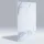 Falpanel, márvány mintával, PVC, 280x120 cm - Graceful White