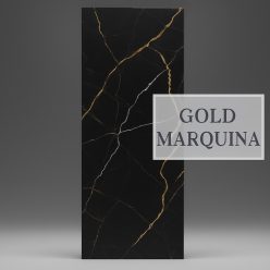   Falpanel, márvány mintával, PVC, 280x120 cm - Gold Marquina