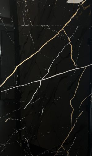 Falpanel, márvány mintával, PVC, 280x120 cm - Gold Marquina