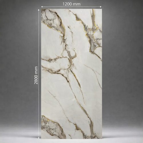 Falpanel, márvány mintával, PVC, 280x120 cm - Scent of Gold