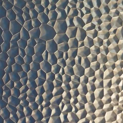 Falpanel, dombornyomott, PVC, 240x120 cm - Soft Brass
