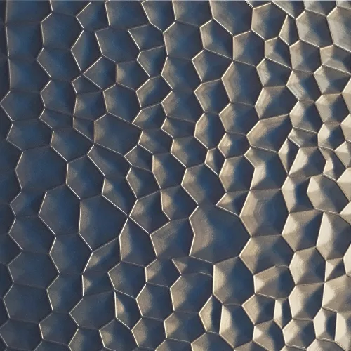 Falpanel, dombornyomott, PVC, 240x120 cm - Soft Brass