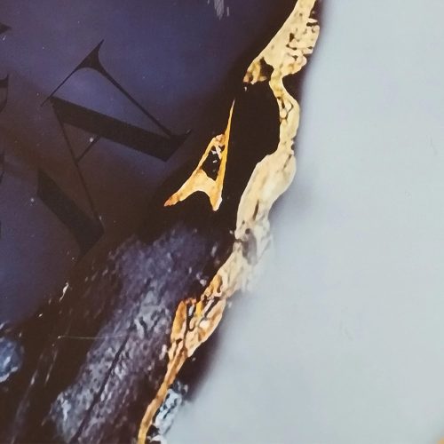 Falpanel, márvány mintával, PVC, 280x120 cm - Blue Aurum