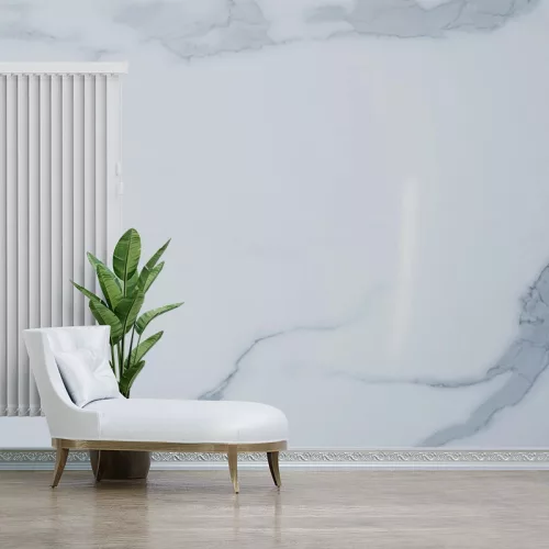 Falpanel, márvány mintával, PVC, 240x120 cm - Graceful White