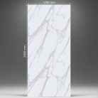 Falpanel, márvány mintával, PVC, 280x120 cm - Silver Mist