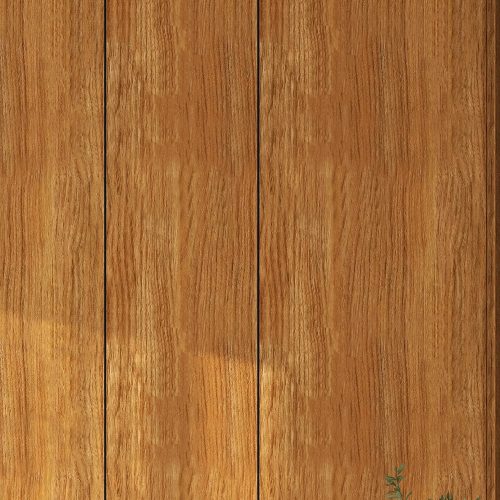 Falpanel, fa mintával, bambuszrost, 280x60 cm - Warm Hazel