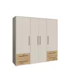 Hokka (MKSS841-M946) gardróbszekrény - homok, artisan tölgy