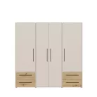 Hokka (MKSS841-M946) gardróbszekrény - homok, artisan tölgy