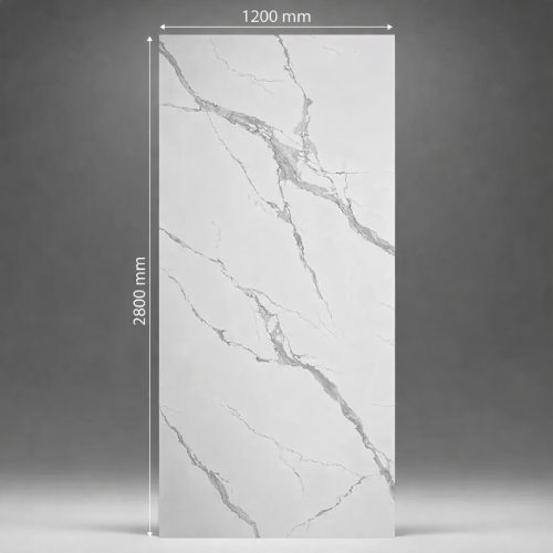 Falpanel, márvány mintával, PVC, 240x120 cm - Carla White