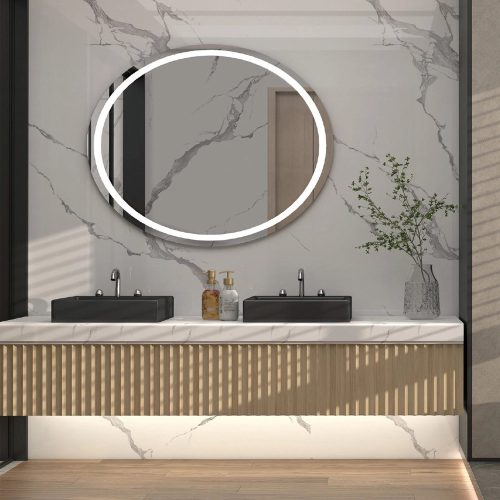 Falpanel, márvány mintával, PVC, 240x120 cm - Carla White