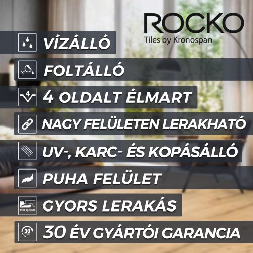 Rocko SPC padló R129 White poppy 5 mm