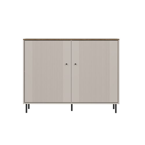 Cappuccino KOM2D komód - kasmír/antico tölgy