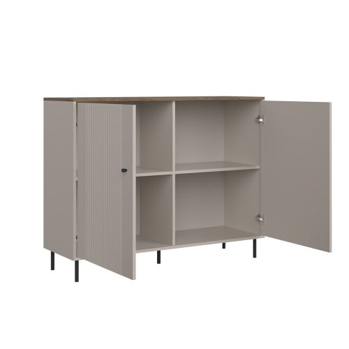 Cappuccino KOM2D komód - kasmír/antico tölgy