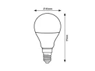  SMD led, E14 G45, 5W, 470lm, 4000K, 70 mm