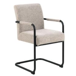 ADELED karfás étkezőszék - Monza beige 60/fekete