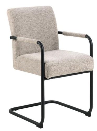 ADELED karfás étkezőszék - Monza beige 60/fekete