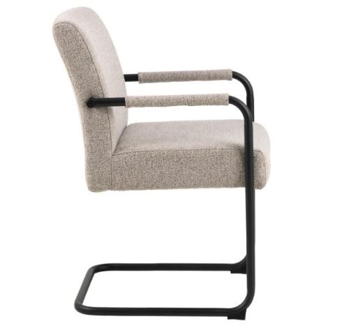 ADELED karfás étkezőszék - Monza beige 60/fekete