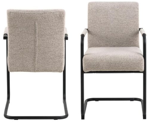 ADELED karfás étkezőszék - Monza beige 60/fekete