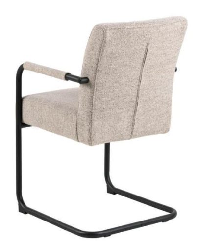 ADELED karfás étkezőszék - Monza beige 60/fekete