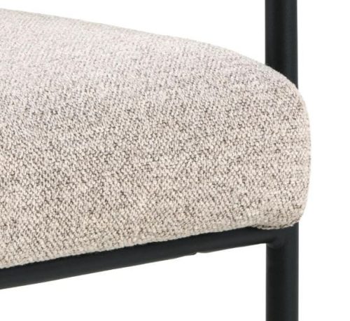 ADELED karfás étkezőszék - Monza beige 60/fekete