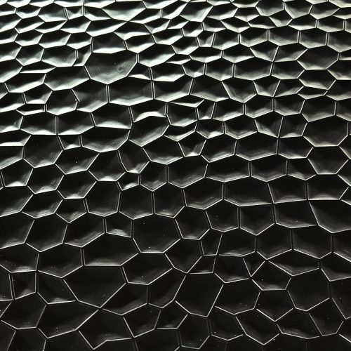 Falpanel, dombornyomott, PVC, 240x120 cm - Black Metal