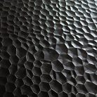 Falpanel, dombornyomott, PVC, 240x120 cm - Black Metal