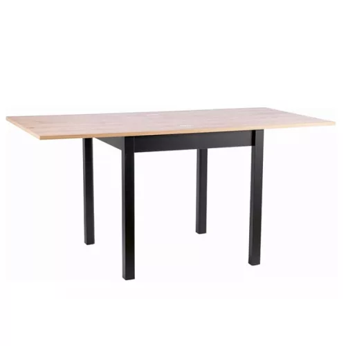 Flip (FLIPDAC80) bővíthető étkezőasztal 80-160 cm - artisan tölgy/fekete