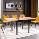 Flip (FLIPDAC80) bővíthető étkezőasztal 80-160 cm - artisan tölgy/fekete