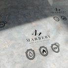 Falpanel, márvány mintával, PVC, 240x120 cm - Karikin Turquoise