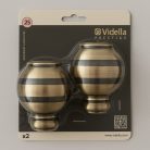 Vidella Colima arany 25 mm-es karnis végzáró 2db/cs