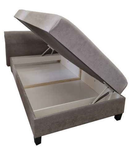 RIKA sarokágy balos (110 x 200) - világos szürke/sötétszürke