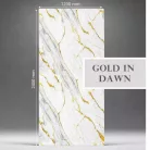Falpanel, márvány mintával, PVC, 240x120 cm - Gold in Dawn