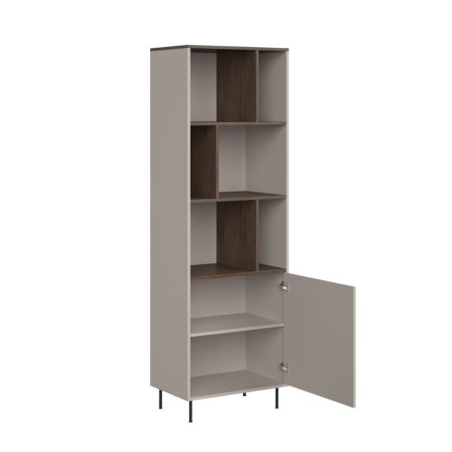 Cappuccino REG1D polcos szekrény - kasmír/antico tölgy