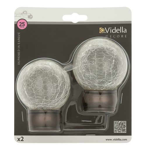 Vidella Kalida antik 25 mm-es karnis végzáró 2db/cs