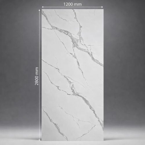 Falpanel, márvány mintával, PVC, 280x120 cm - Carla White