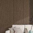 Falpanel, fa mintával, bambuszrost, 280x60 cm - Shadow Oak